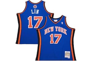 Mitchell & Ness NBA New York Knicks Jeremy Lin #17 2011-12 Hardwood Classics Swingman Jersey - Blue