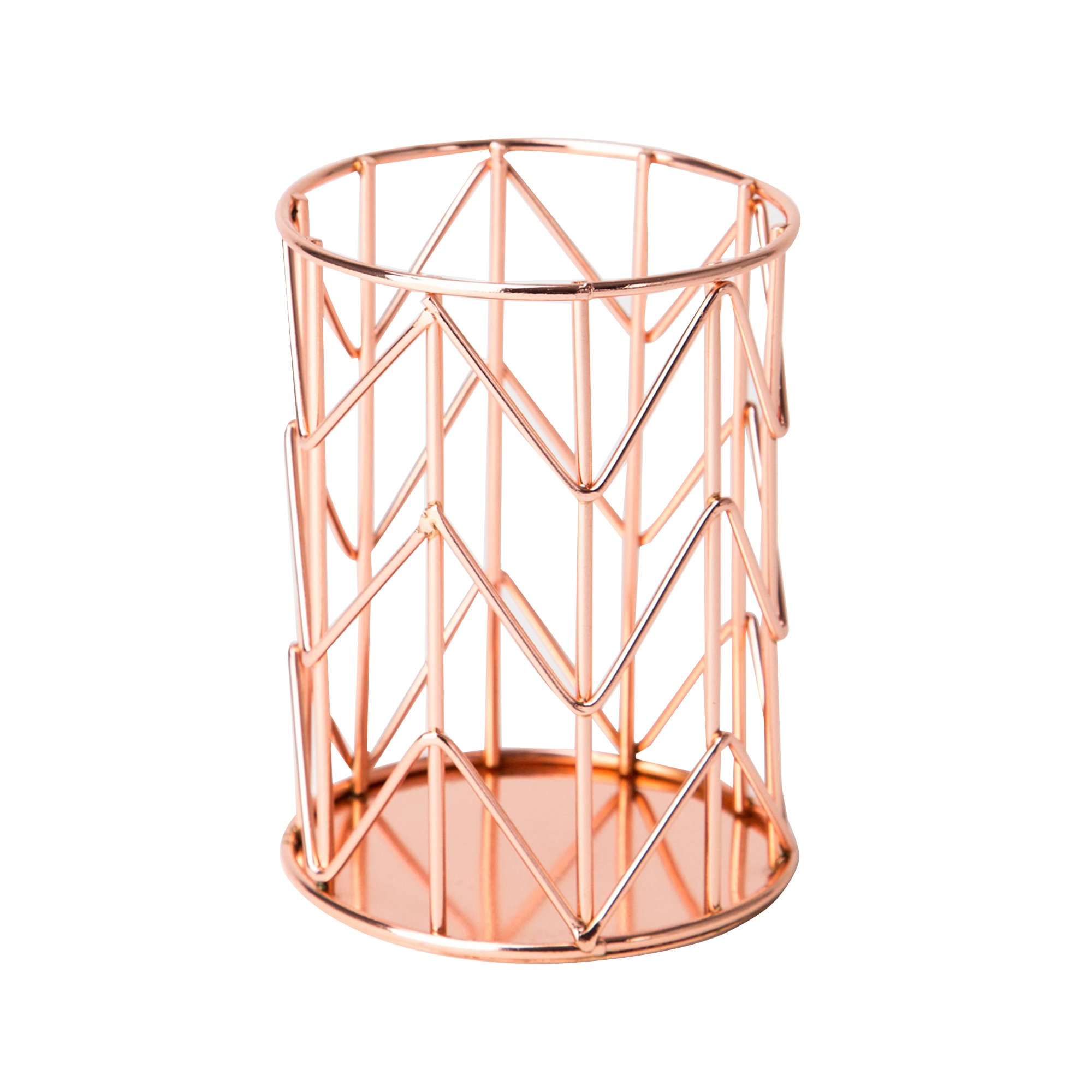 U Brands Office Accessories Metal Wire Container for Pencils Copper