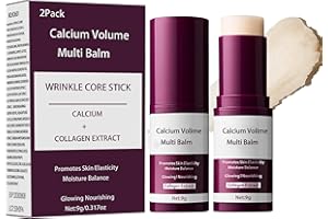 ONMYLOVIN 2-Pack Calcium Multi Balm Stick -Collagen Moisturizing Balm Stick for Face,Eyes & Neck, Anti-Wrinkle Eye Cream, Wrinkle Core Sticks For Firming Skin,Hydrating,Anti-aging