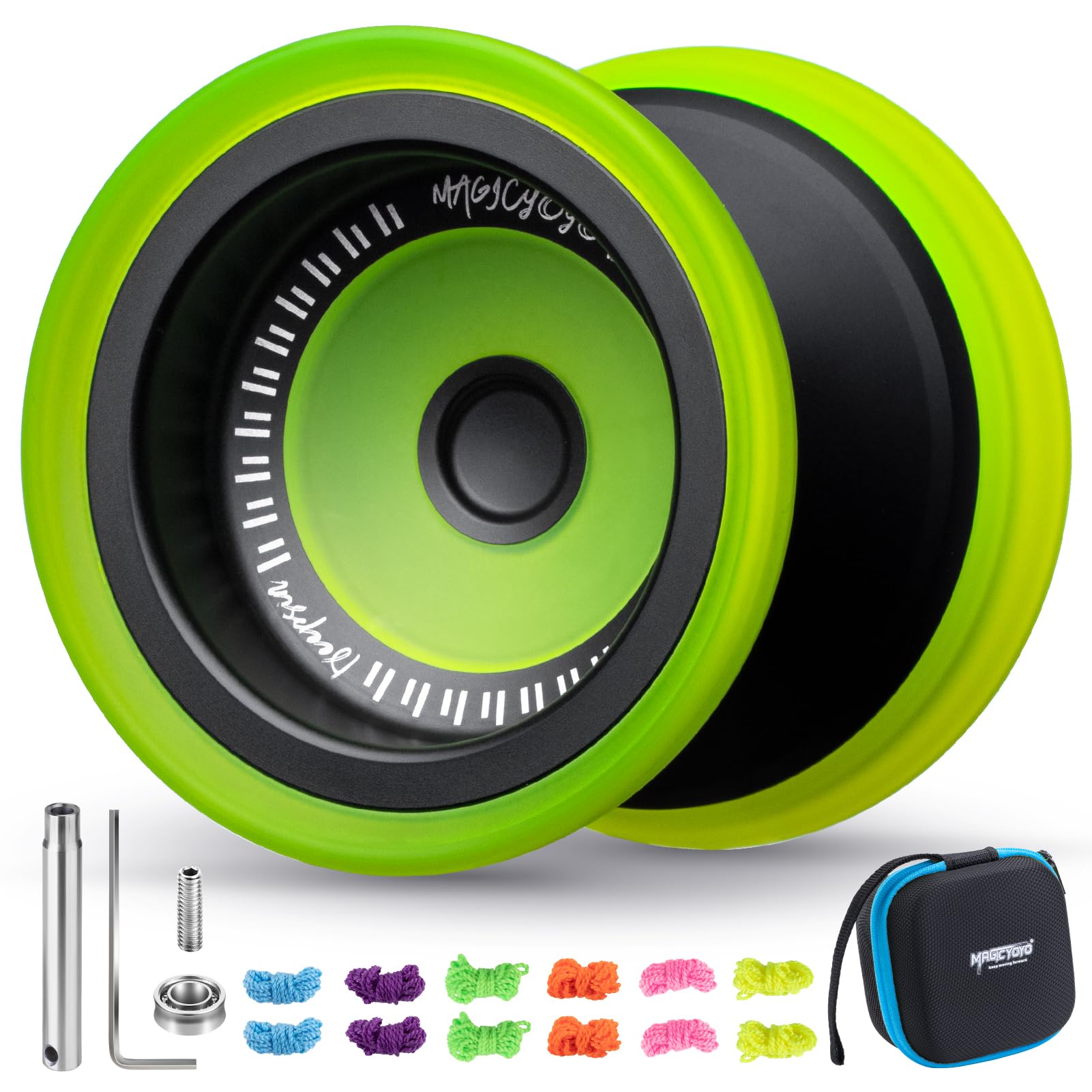 MAGICYOYO JoJo V13 Professional Finger Spin Yoyo, Metal + PC Hybrid Design, Dual Mode for Responsive Yo Yo & Unresponsive Jo Jo Game, Trick JoJo Ideal for Beginners & Advanced Players — image 1