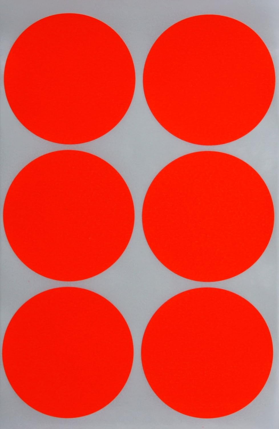 Royal Green Round 5cm Bright Neon Red Large Sticky Dots (50mm) Round