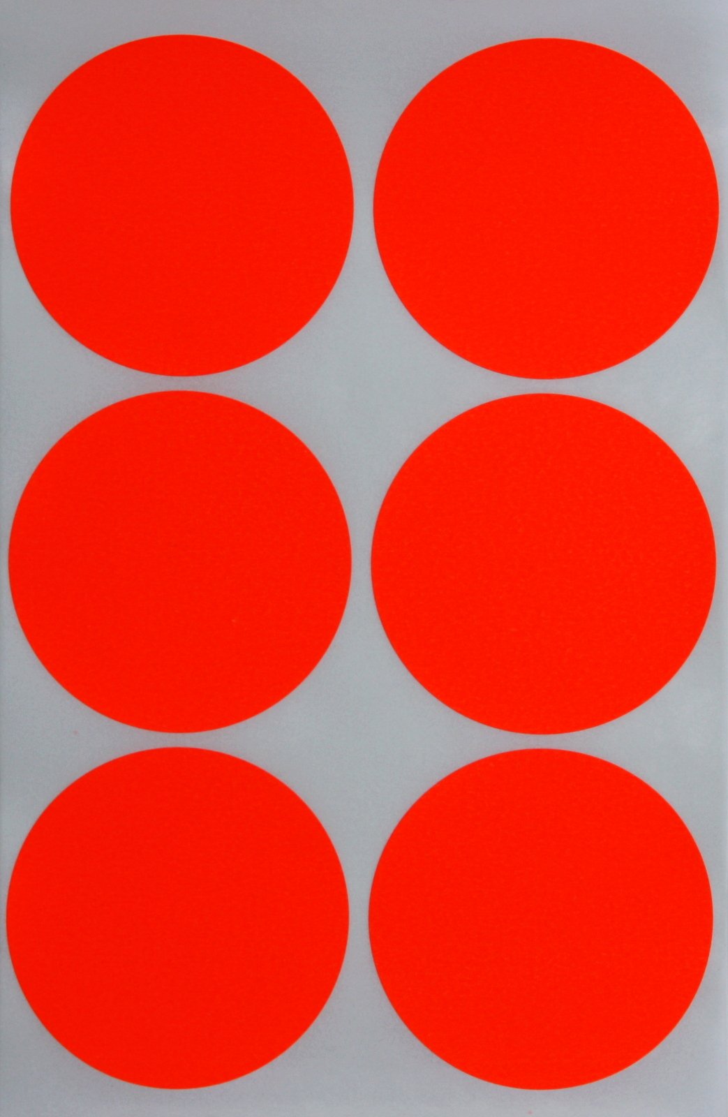 Neon Red Write on Surface Round Sticker (5cm) 50mm Coloured Labels Dots for Multi-Purpose Permanent Adhesive - 180 Pack by Royal Green