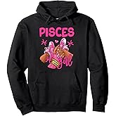 Pisces Girl Birthday Queen Women Sneakers Zodiac Sign Pullover Hoodie