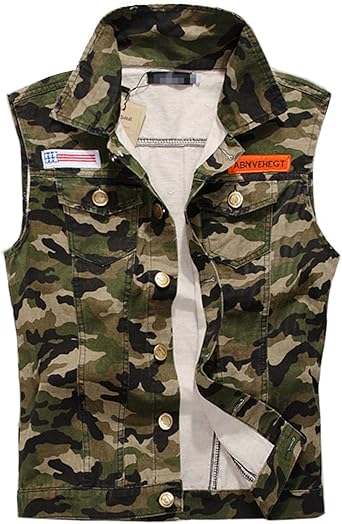 camo jean vest