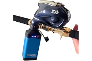 WenMia 14.8V Super Mini Electric Fishing Reel Battery IP68 Waterproof Aerospace Aluminum Body Compatible for Daiwa and Portable Design