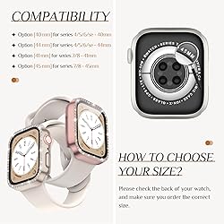 Goton 2-Pack Bling Case for Apple Watch Screen