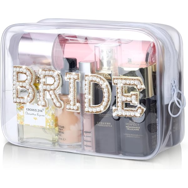 Bride Gift Set Elegant Wedding Accessories Makeup Bag Hair Clips Sunglasses Amazon.com: Blosssound 5 Pcs Bride Gifts Set Include Bride  main image 2