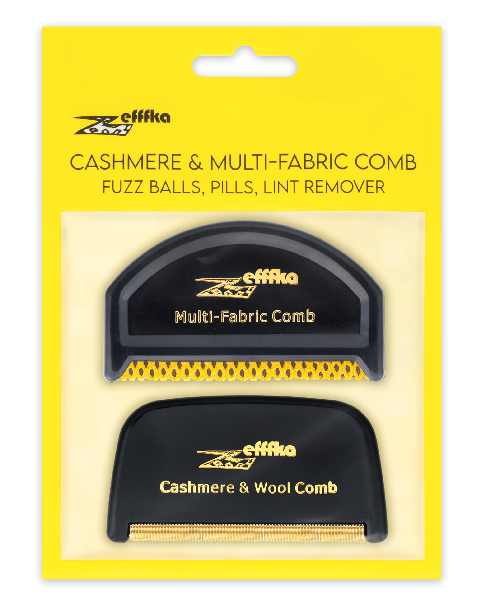 ZEFFFKA mere Fine Wool Clothes Sweater Multi-Fabric Garments De-Pilling De-Fuzzing Comb Lint Fuzz Balls Remover Pills Cleaner and Shaver
