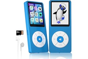 XIDEHUY MP3 Player with 32GB TF Card,Built-in HD Speaker,Portable HiFi Music Player with Video/Voice Recorder/FM Radio/Photo Viewer/E-Book Player for Kids