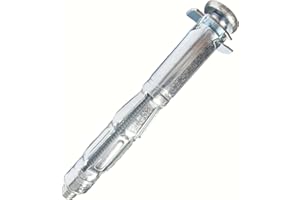 SANTIE Hollow Wall Anchors Bolts (1/4x1-1/2 Short) - 25 PC for Wall Thickness: 3/8"–1/2"