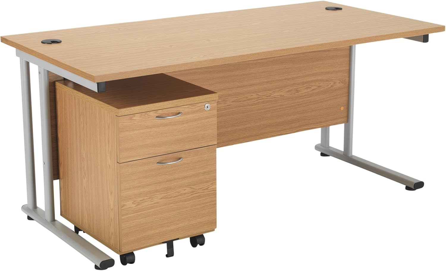 Office Hippo Professional Cantilever Office Desk With 2 Drawer Mobile