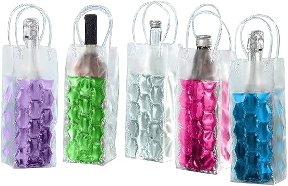 Joka International Gmbh 4 Flaschenkuhler Tasche Mit Eisgel Zum Einfrieren Sektkuhler Weinkuhler 2x Lila Und 2x Pink Xandubnowellew