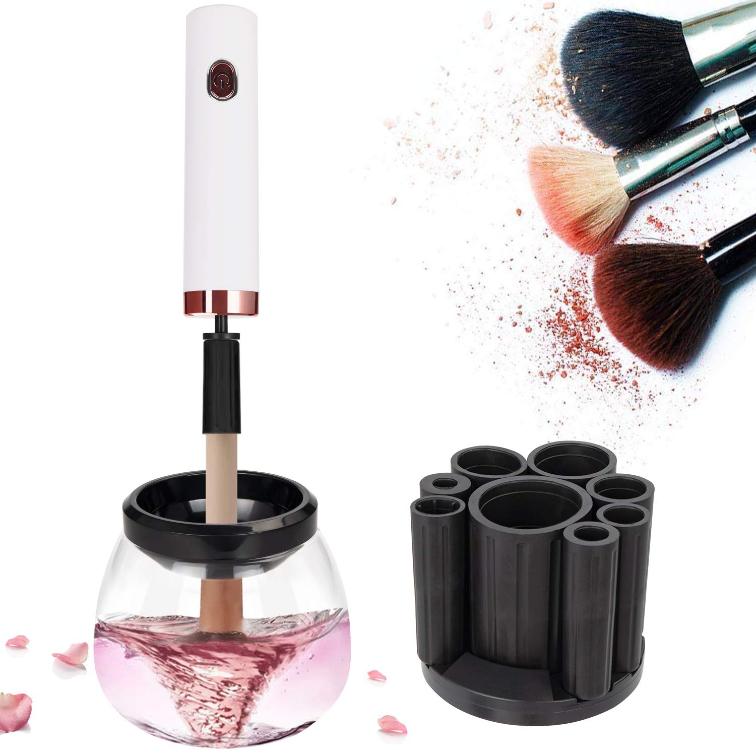 DOTSOG Premium Electric Professional Makeup Brush Cleaner Fast Washing and Drying Automatic Make up Brushes Cleaning Makeup Brush Tools and Machine