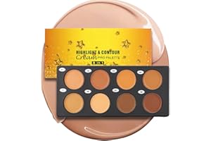 Cream Concealer Palette,8-Shade Full Coverage Face Makeup Cosmetics,Full Coverage Correcting Concealer Palette - for Home Dor