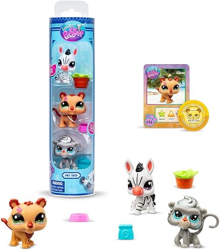 Figurine Littlest Pet Shop LPS #392 Zèbre - Occasion, Parfait Pour Les Collections