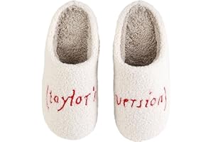 AUCOMFO Taylors Slippers For Women Men,Cute Comfy Bedroom Slippers,Fall Home Slippers House Slippers,Ladies Fuzzy Slippers,indoor Memory Foam Slippers For Womens Mens
