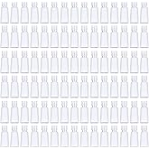 JAPCHET 100 PCS 1 oz Clear Plastic Travel Bottles with Flip Cap, Travel Size Refillable Flip Top Bottles, Small Portable Flip Cap Containers for Liquid, Lotion, Essential Oils, Shampoo and Toiletries