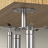 Funnacle 1pcs Under Cabinet Hooks Rotating Kitchen