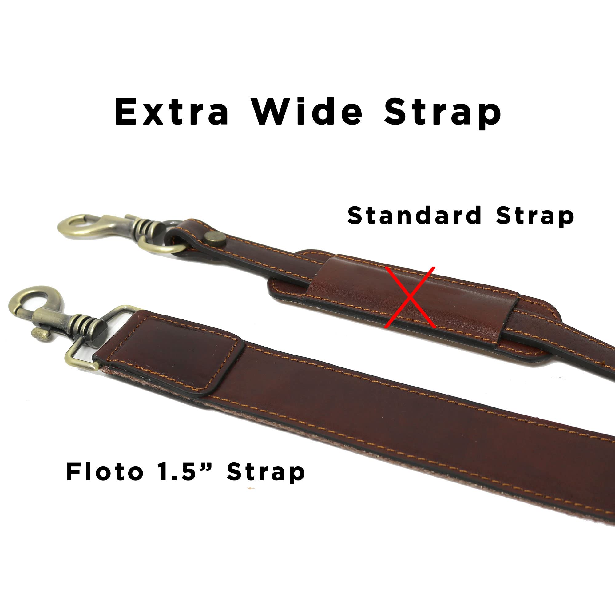 Floto Roma Leather Briefcase for Men Laptop Messenger Bag