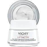 Vichy LiftActiv H.A. Anti-Wrinkle Firming Cream, Anti Aging Face Cream With Vitamin C & Hyaluronic Acid, Smoothing & Firming For Wrinkles, Visibly Plumps Skin & Improves Radiance