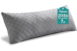 Oubonun Premium Adjustable Loft Quilted Body Pillows - Hypoallergenic Fluffy Pillow - Quality Plush Pillow - Down Alternative