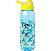 Silver Buffalo Sanrio Hello Kitty & Friends Little Twin Stars, Kuromi, Badtz-Maru, Chococat, Keroppi, Pompompurin, My Melody, Tuxedo Sam, Pochacco, Cinnamoroll Water Bottle, Screw-On Lid, 28oz