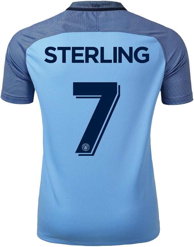 Amazon.com: 2016/17 #7 Sterling Manchester City UCL Home Soccer Adult