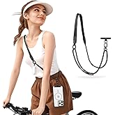 Phone Lanyard Crossbody & Neck, Adjustable Wide Strap with Anti-Loss Lock for iPhone Samsung - Universal Hands Free