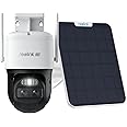 REOLINK Dual Lens Cellular Security Camera, 4G LTE Auto Tracking No WiFi Solar Powered Outdoor Camera, 6X Hybrid Zoom, 4K Color Night Vision, Motion Alert, Playback, TrackMix LTE + Solar Panel