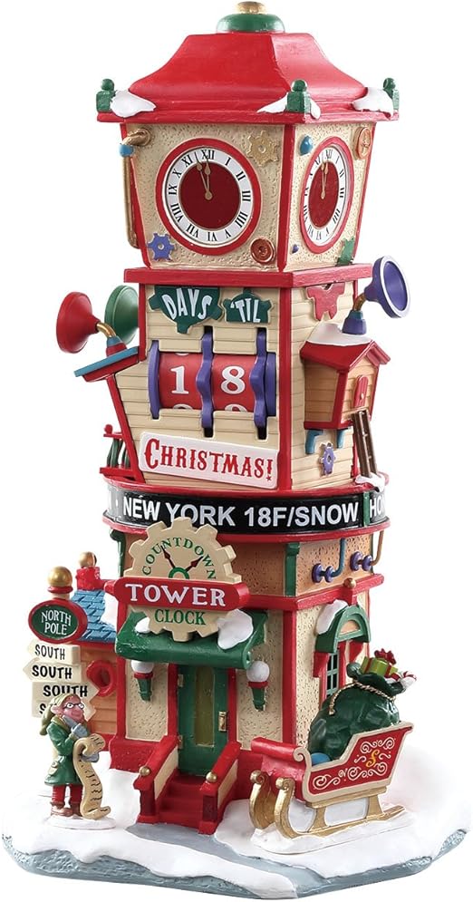 Lemax Countdown Clock Tower Amazon.co.uk Kitchen & Home