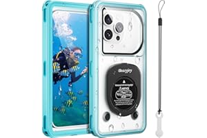 Beasyjoy Waterproof Phone Case, Underwater Phone Case for Snorkeling, Universal IPX8 Diving Pouch with Lanyard for iPhone Samsung Google Moto Series-[NOT Fit Snugly] [Touchscreen Operated Only]- Blue
