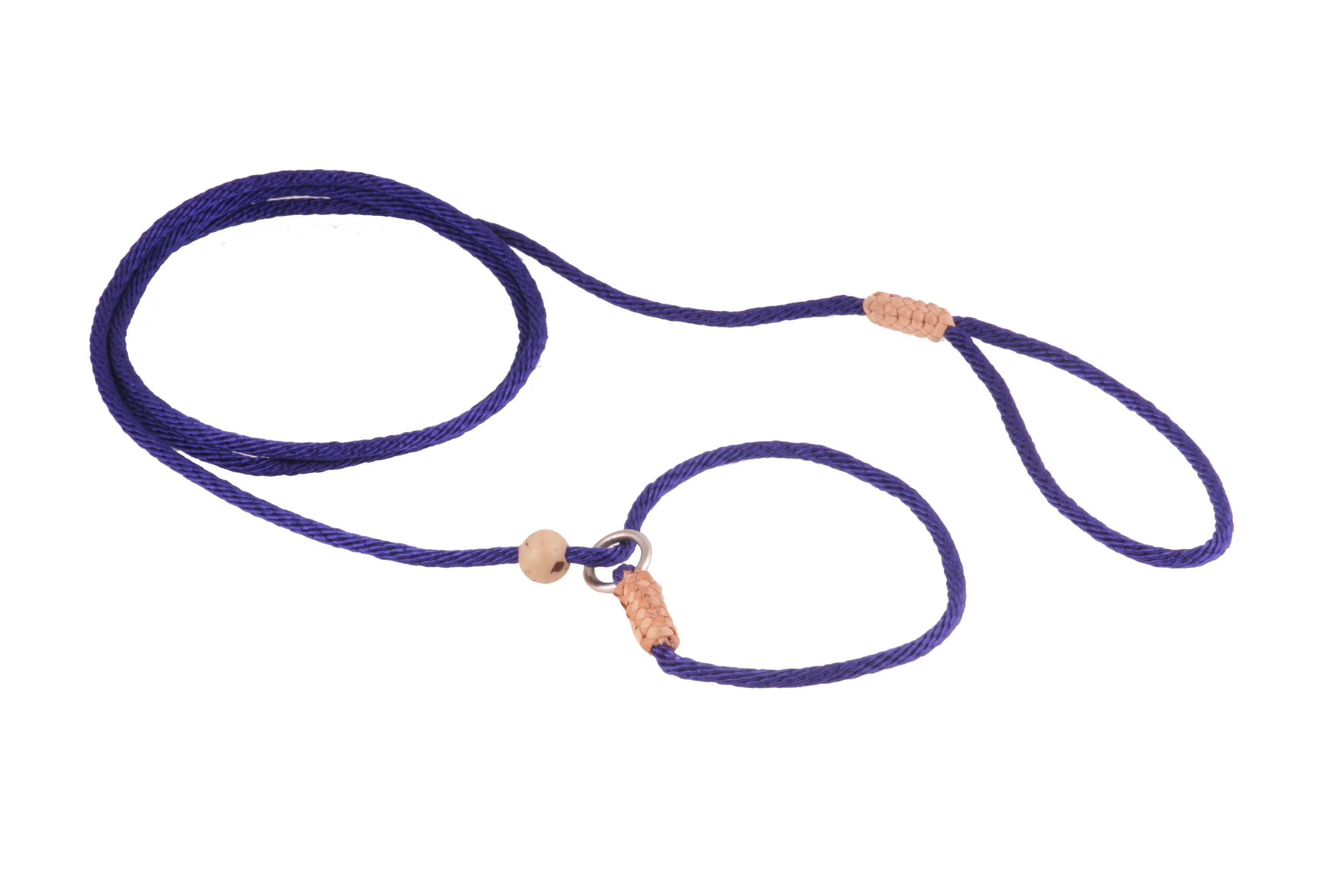 Alvalley Nylon Slip Lead with Stop for Dogs 2mm X 123cm or 1/16in X 4ft