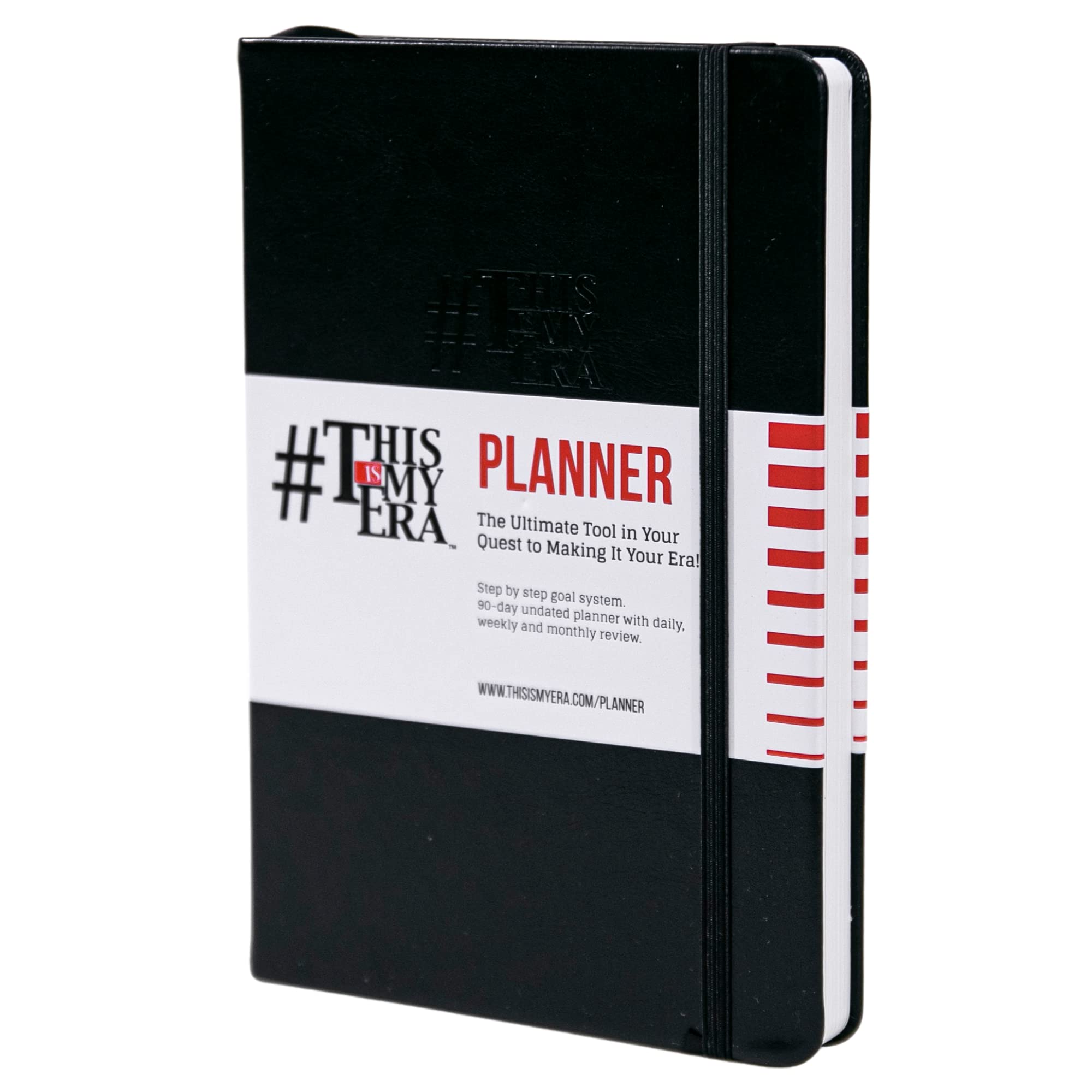 This Is My Era, 90 Day Planner, 2025 Daily Planner Undated, Weekly Planner, Hourly Planner, Work Planner, Goal Productivity Planner, Leather, Hard Cover - Black