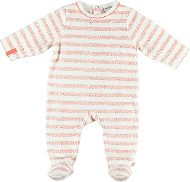 Noukie S Noukies Pyjama Grenouillere En Eponge Bebe Fille Ecru Avec Rayures Corail 3m Amazon Fr Vetements Et Accessoires