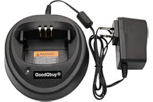 GOODQBUY CP200 Charger Compatible with Motorola CP200 CP340 CP360 CP380 CP040 CP140 NNTN4496 NNTN4497 NNTN4970 WPLN4137 WPLN4138 EP450 GP3138 GP3688 PM400 PR400