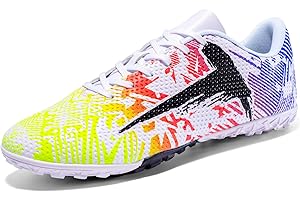 tevzolpa Soccer Cleats Mens Womens Indoor Soccer Shoes Wide Baseball Turf Shoes Youth Rugby Shoes Adult Artificial Ground AG FG TF Football Boots