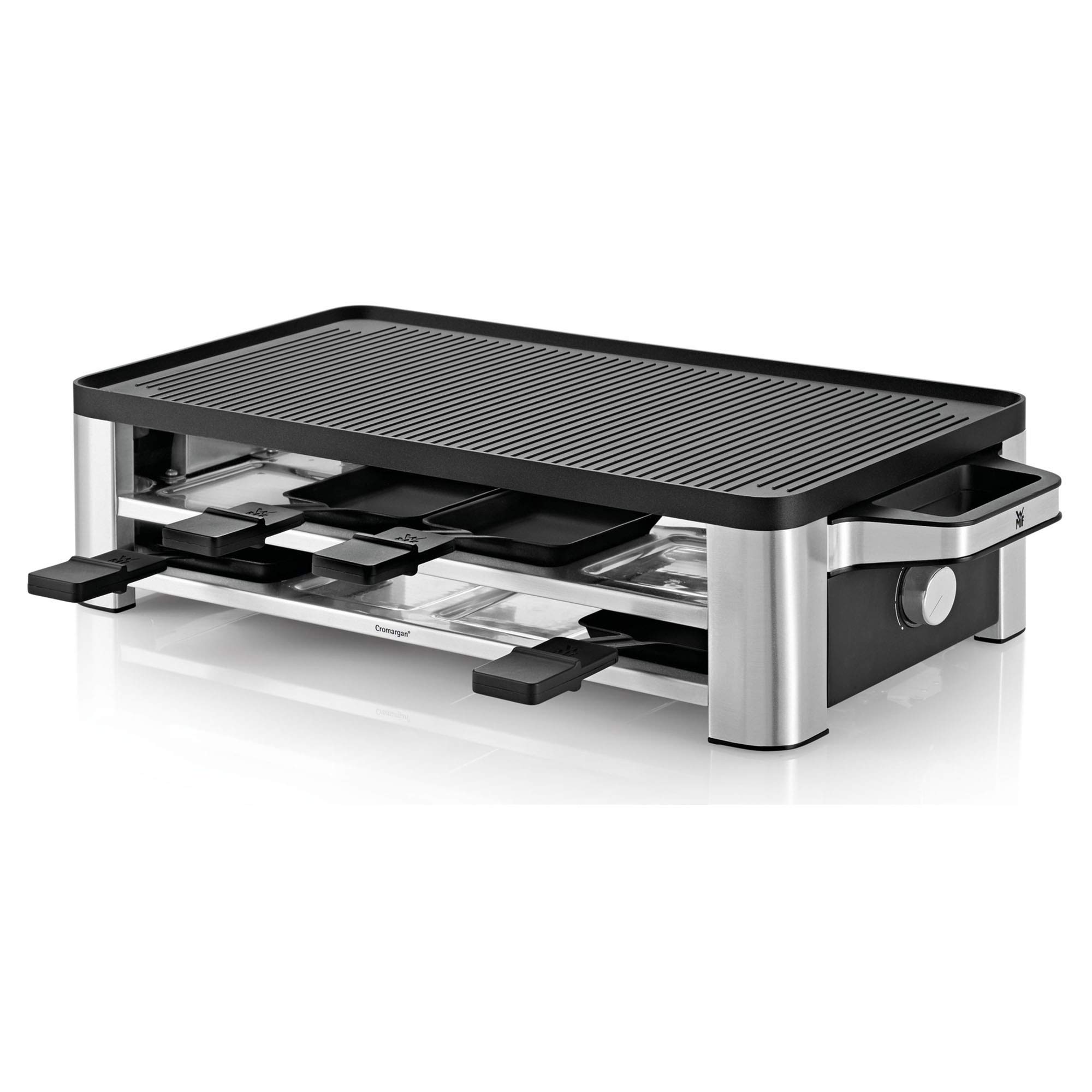 WMF Lono Raclette Grill mit Pfännchen und Schiebern Raclette 8 Person | amzdealz