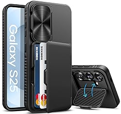 SIXBOX for Samsung Galaxy S25 Case Wallet, Built-in