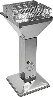 DEMA Säulengrill im Edelstahl Design Mérida