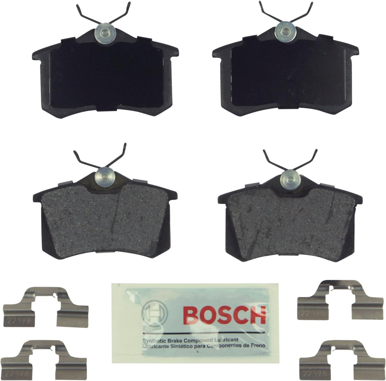 Brembo P85073 Rear Brake Pad Set For Audi A3, A4, A6, TT – Includes Hardware