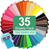 TAOYIO Smart Iron On for Cricut Joy, 15 Packs 5.5 x 12 in HTV Heat Transfer Vinyl Flex Film Plotter Textile Clothing Iron-On Film T-Shirts
