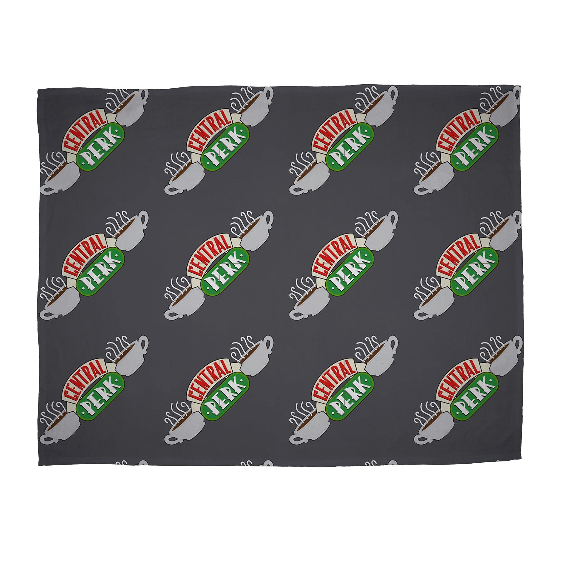 Friends TV Show Fleece Blanket | Central Perk Coffee Shop Design | Super Soft Blanket Bed Throw | Perfect for Any Bedroom, 100 x 150cm