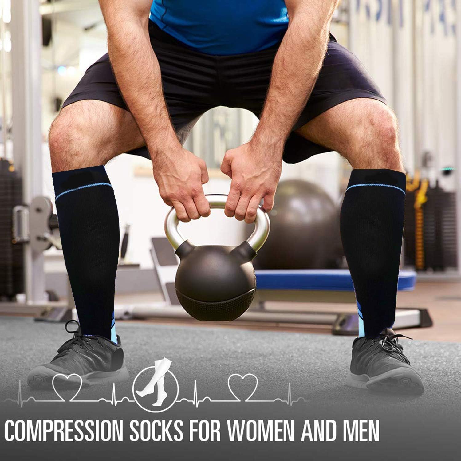 Graduated Medical Compression Socks for Women&Men 20-30mmhg Knee High Sock : Clothing