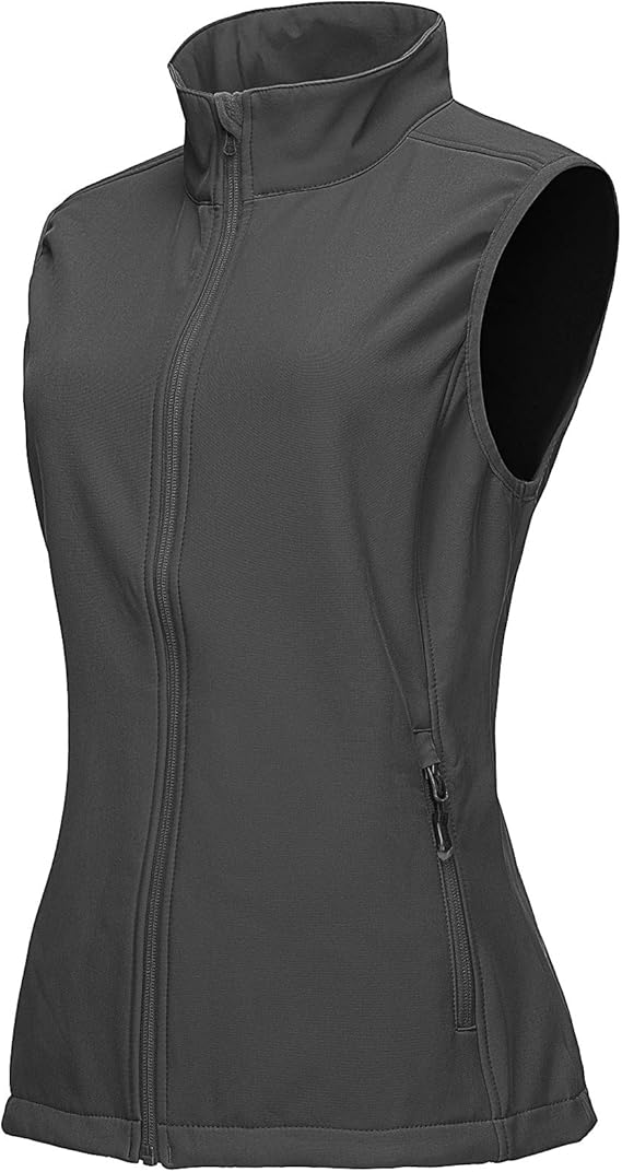 33,000ft Women's Running Vest Fleece Lined Zip Up Windproof Lightweight