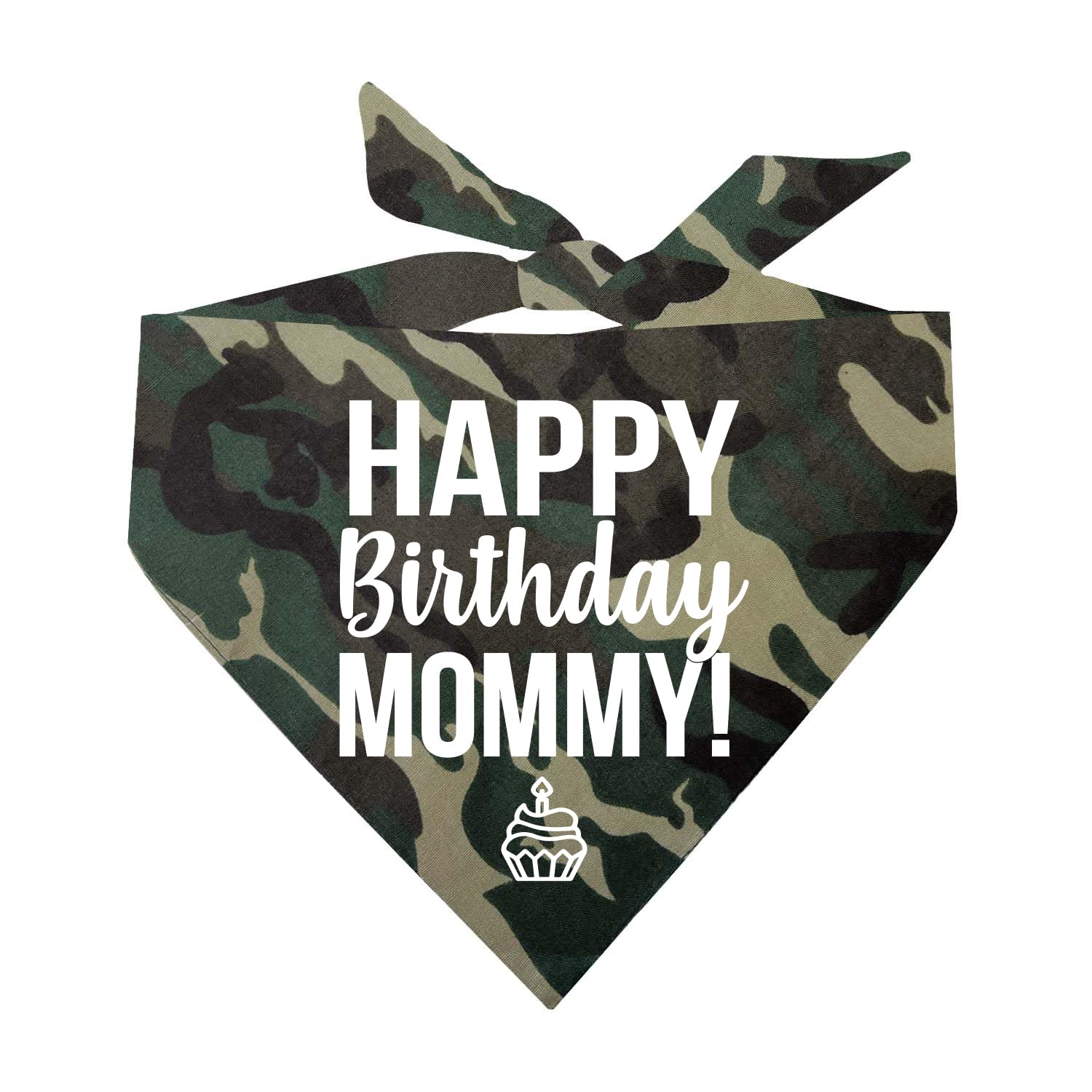 Happy Birthday Mommy! Printed Dog Bandana (Assorted Colors)