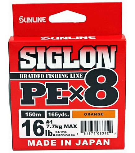 Amazon.com : Sunline Siglon PEx8 Braided Line Orange : Sports