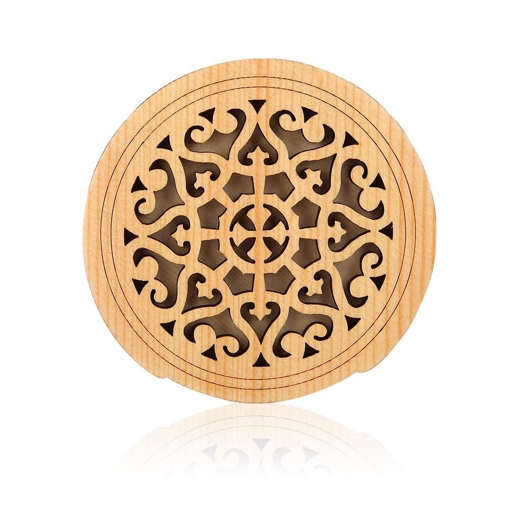 Dilwe Guitar Sound Hole cover, Wooden Soundhole Cover Protector for Acoustic Classic Guitar 41''(#2)