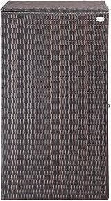 CASARIA Wheelie Bin Hideaway 240L Brown Poly Rattan Garden Shield view 4