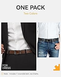 CHAOREN Mens Belts Leather 1 Pack