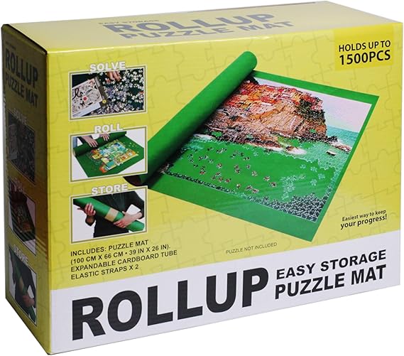 Roll Up Puzzle Mat Holds up to 1500 Pieces Puzzle not Included